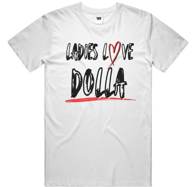 Ladies Love Dolla - Boyfriend Tee (White)