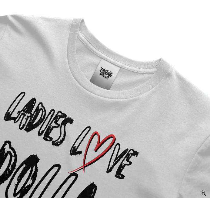 Ladies Love Dolla - Boyfriend Tee (White)